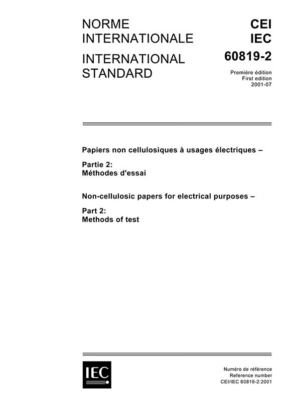 Cover IEC 60819-2:2001
